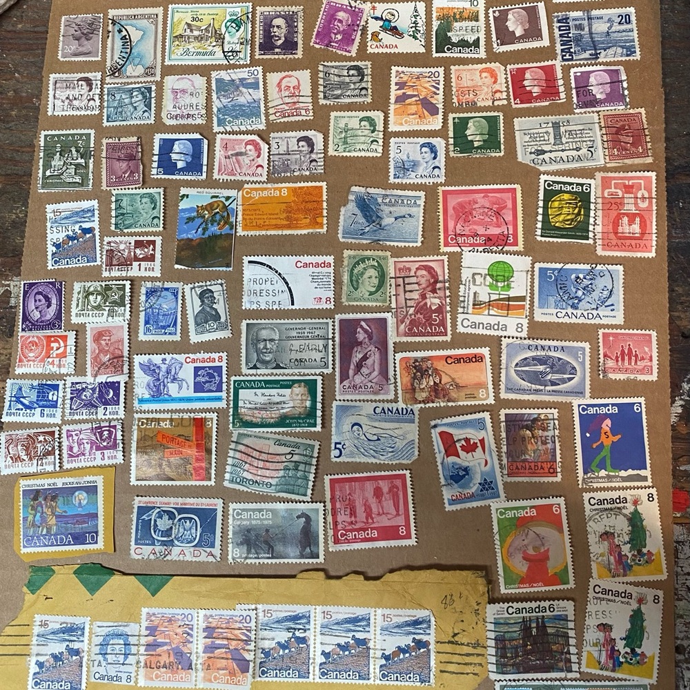 Assorted Vintage Postage Stamp Lot